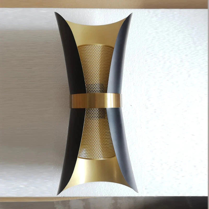Moderne einfache Wandleuchte Lichter Scone für Schlafzimmer Badezimmer Schwarz Gold
