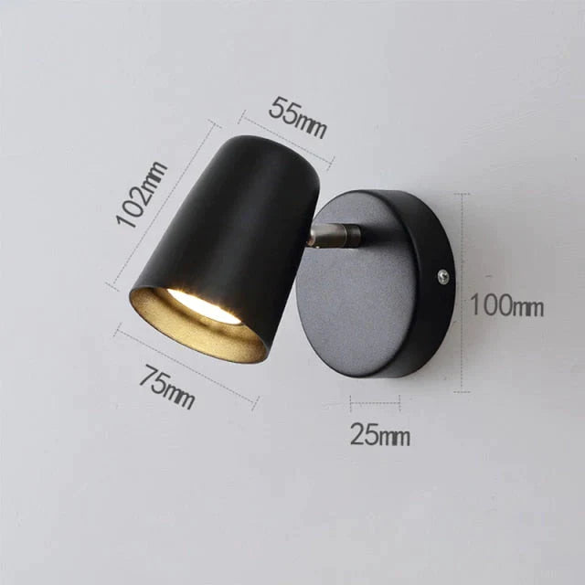 Industrielle LED-Wandleuchte Nell