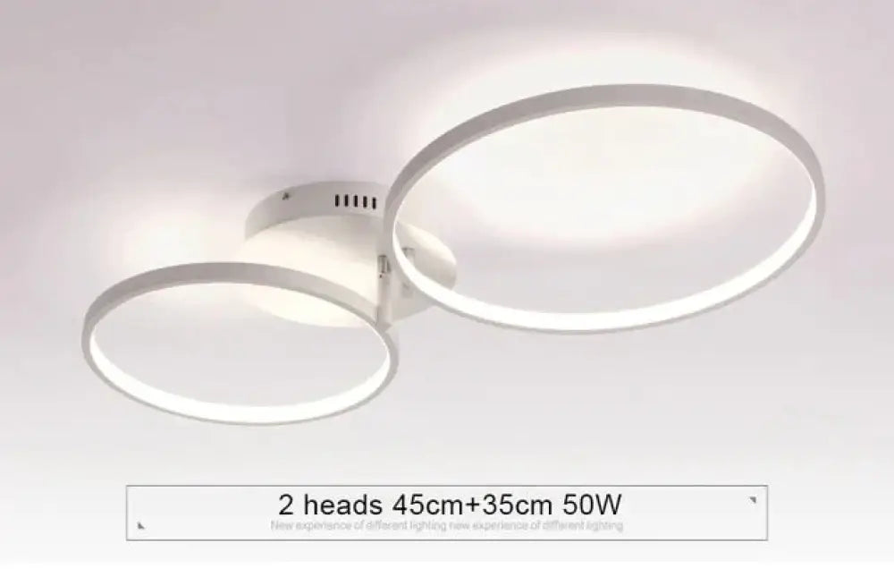 New Arrival Circle Rings Designer Modern Led Ceiling Lights Lamp For Living Room Bedroom Remote