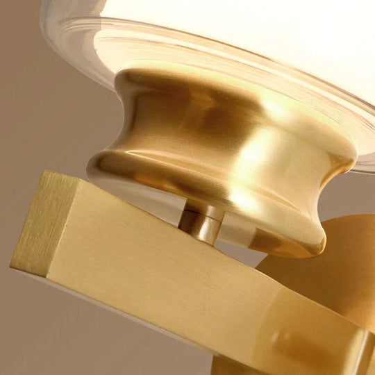 Neu Wohnzimmer Schlafzimmer Spiegel Front Wand Lampe Minimalistischen Kupfer