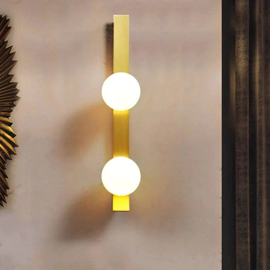 Neue nordische Luxus-Kugel-Wandleuchte aus Kupfer