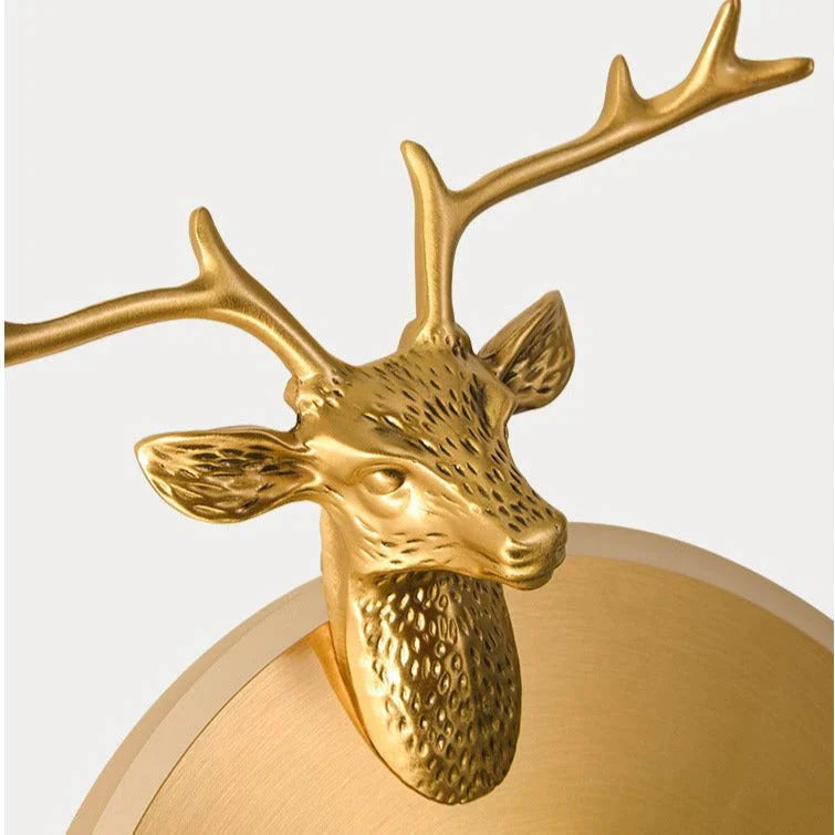 Nordic Antlers Schlafzimmer Wohnzimmer Kupfer Wandleuchte