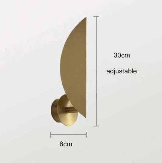 Nordische Schlafzimmer verstellbare Kupfer-Wandlampe