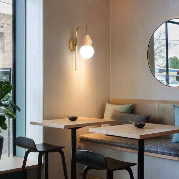 Nordic Corridor Bedside Lamp Copper Wall Lamps