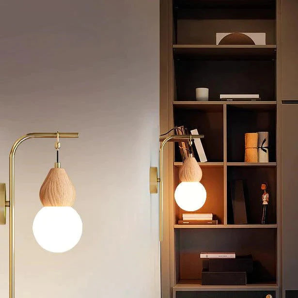 Nordic Korridor Nachttischlampe Kupfer Wandlampe