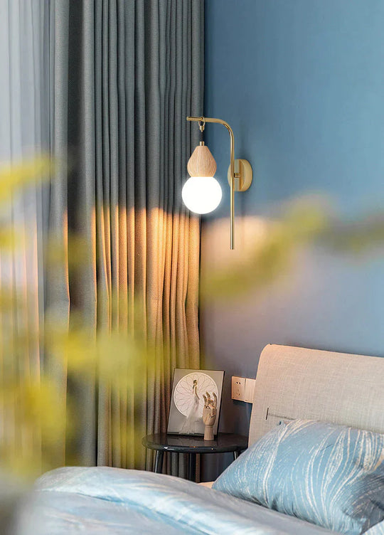 Nordic Corridor Bedside Lamp Copper Wall Lamps