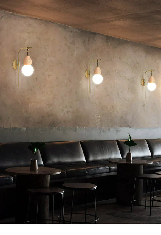 Nordic Corridor Bedside Lamp Copper Wall Lamps