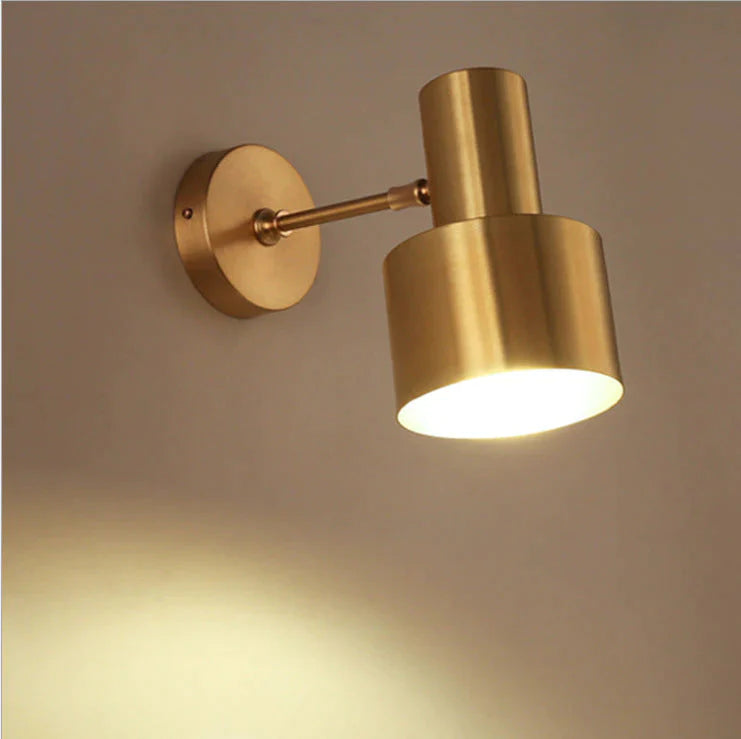 Nordic Goldene Wohnzimmer Schlafzimmer Nacht Badezimmer Kupfer Wand Lampe