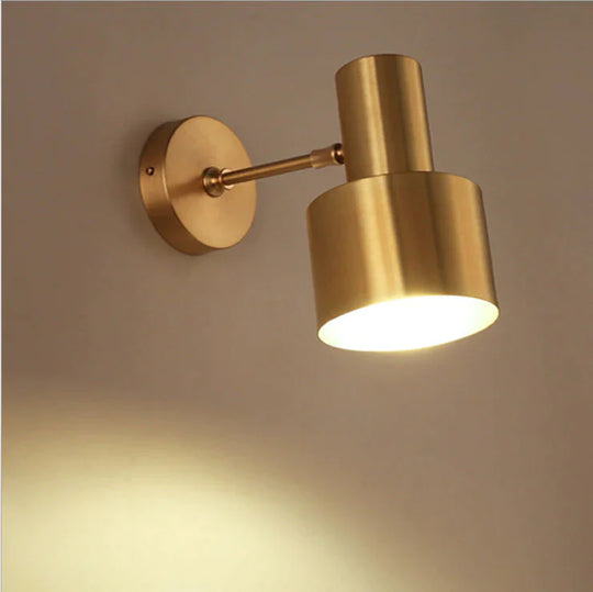 Nordic Goldene Wohnzimmer Schlafzimmer Nacht Badezimmer Kupfer Wand Lampe