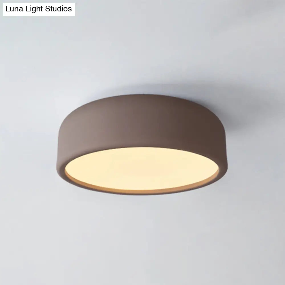 Nordic Led Ceiling Light For Kid’s Bedroom With Acrylic Dome Shade