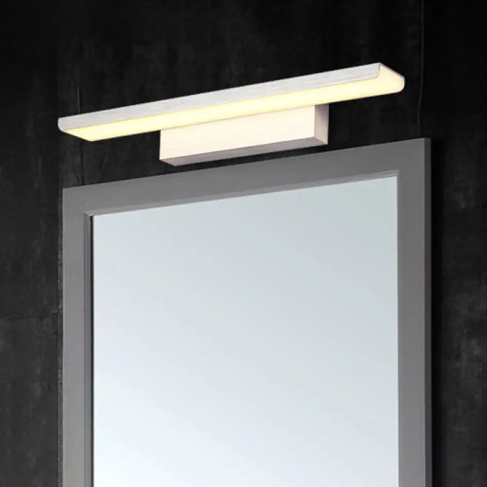 Nordic Led Vanity Light In Sleek Bar Design For Modern Bathroom Decor Silver / 16 White