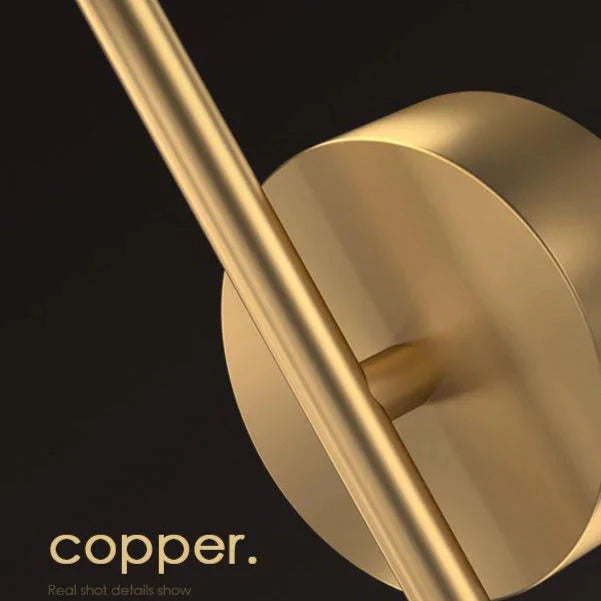 Nordic Light Luxus Nachttischlampe Schlafzimmer Vollkupfer Wandleuchte