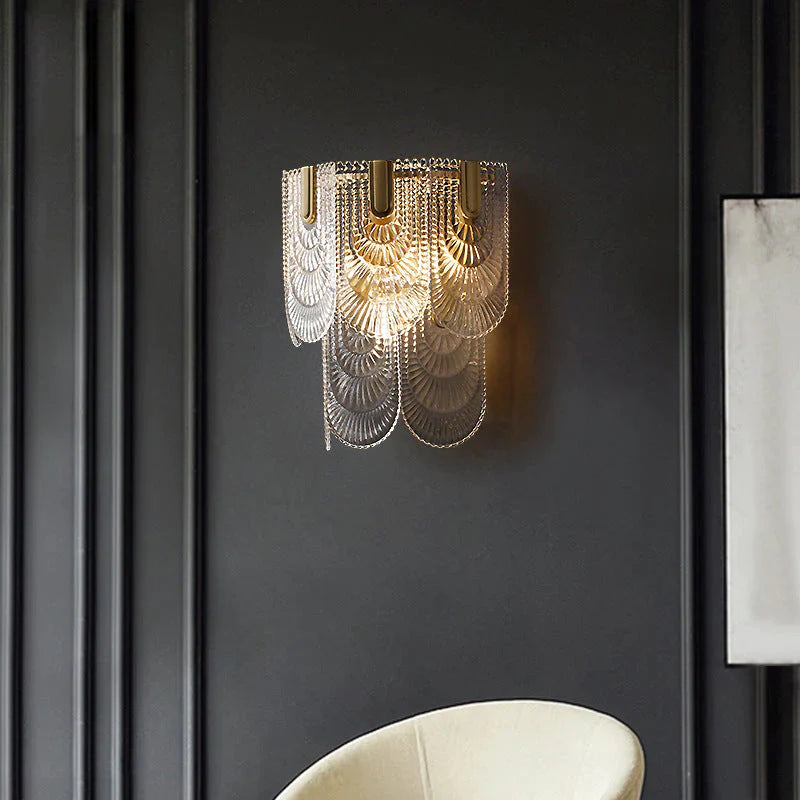 Nordic Light Luxury Creative Schlafzimmer Nachttisch Kupfer Wandleuchte