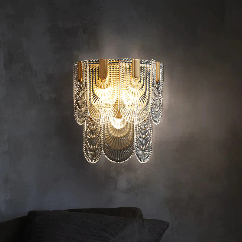 Nordic Light Luxury Creative Schlafzimmer Nachttisch Kupfer Wandleuchte