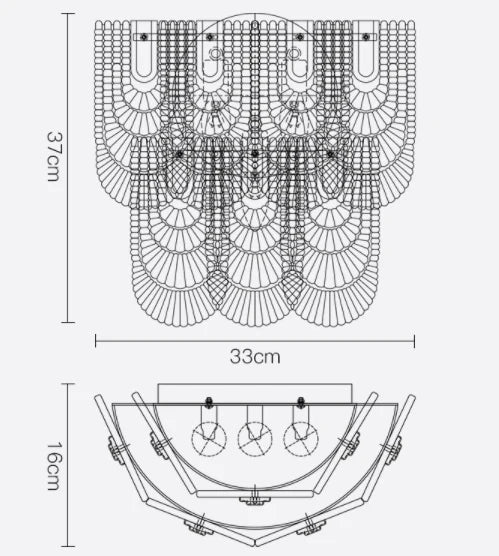 Nordic Light Luxury Creative Schlafzimmer Nachttisch Kupfer Wandleuchte