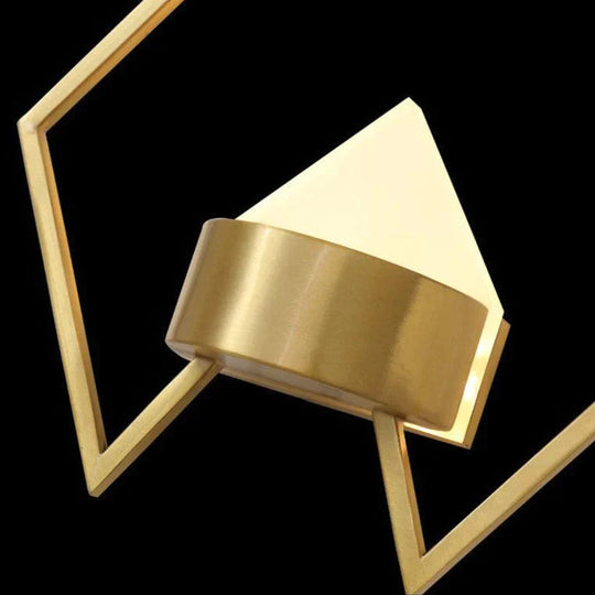 Nordische Wohnzimmer-Hintergrund-Kupfer-Wandlampe