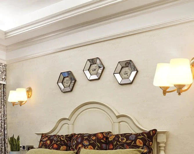 Nordische Wohnzimmer Schlafzimmer Kupfer Wandlampen