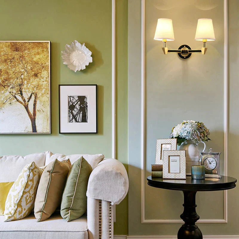 Nordische minimalistische Schlafzimmer-Nachttischlampe aus Kupfer