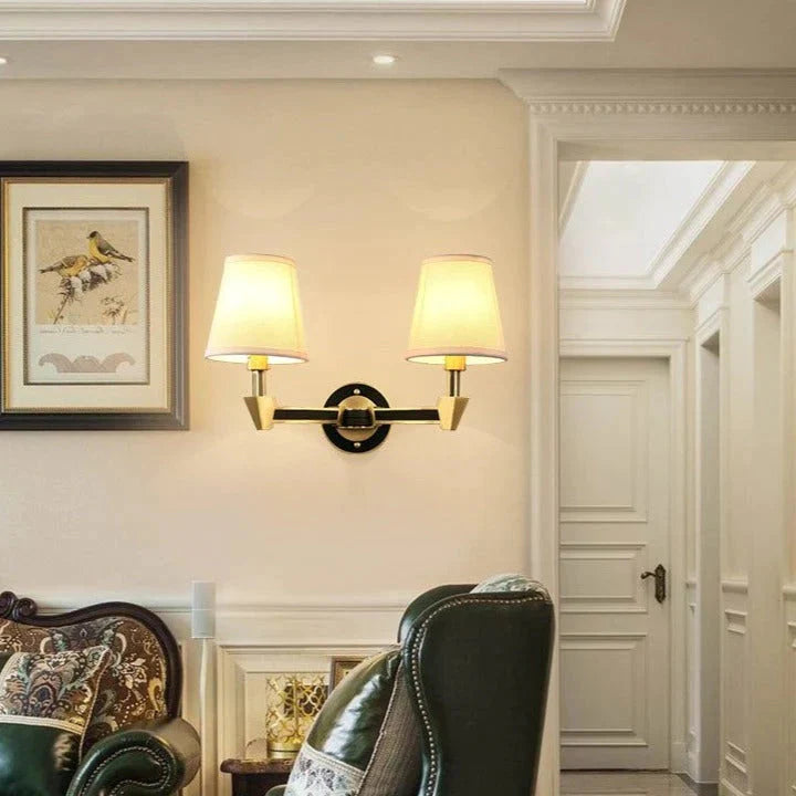 Nordische minimalistische Schlafzimmer-Nachttischlampe aus Kupfer