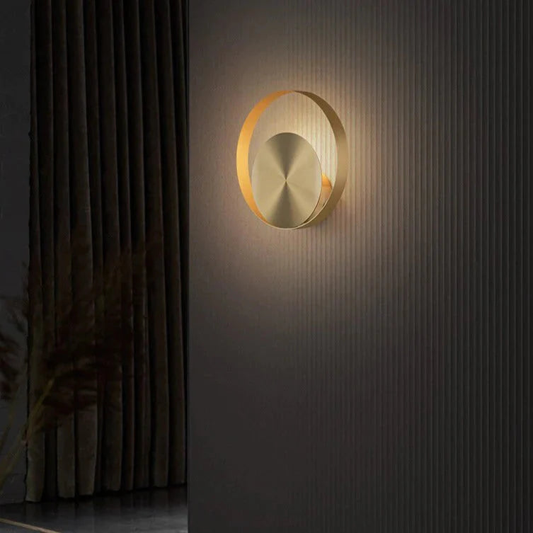 Nordic Minimalist Nachttischlampe Schlafzimmer Vollkupfer Wandleuchte