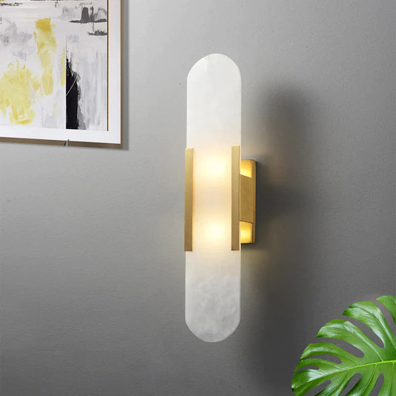 Nordic Moderne Einfache Kupfer Marmor Wand Lampe Treppen Studie Schlafzimmer Kupfer Wand Lampe