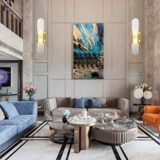 Nordic Moderne Einfache Kupfer Marmor Wand Lampe Treppen Studie Schlafzimmer Kupfer Wand Lampe