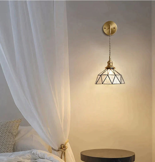 Nordic Retro Glass Copper Wall Lamp Copper Wall Lamps
