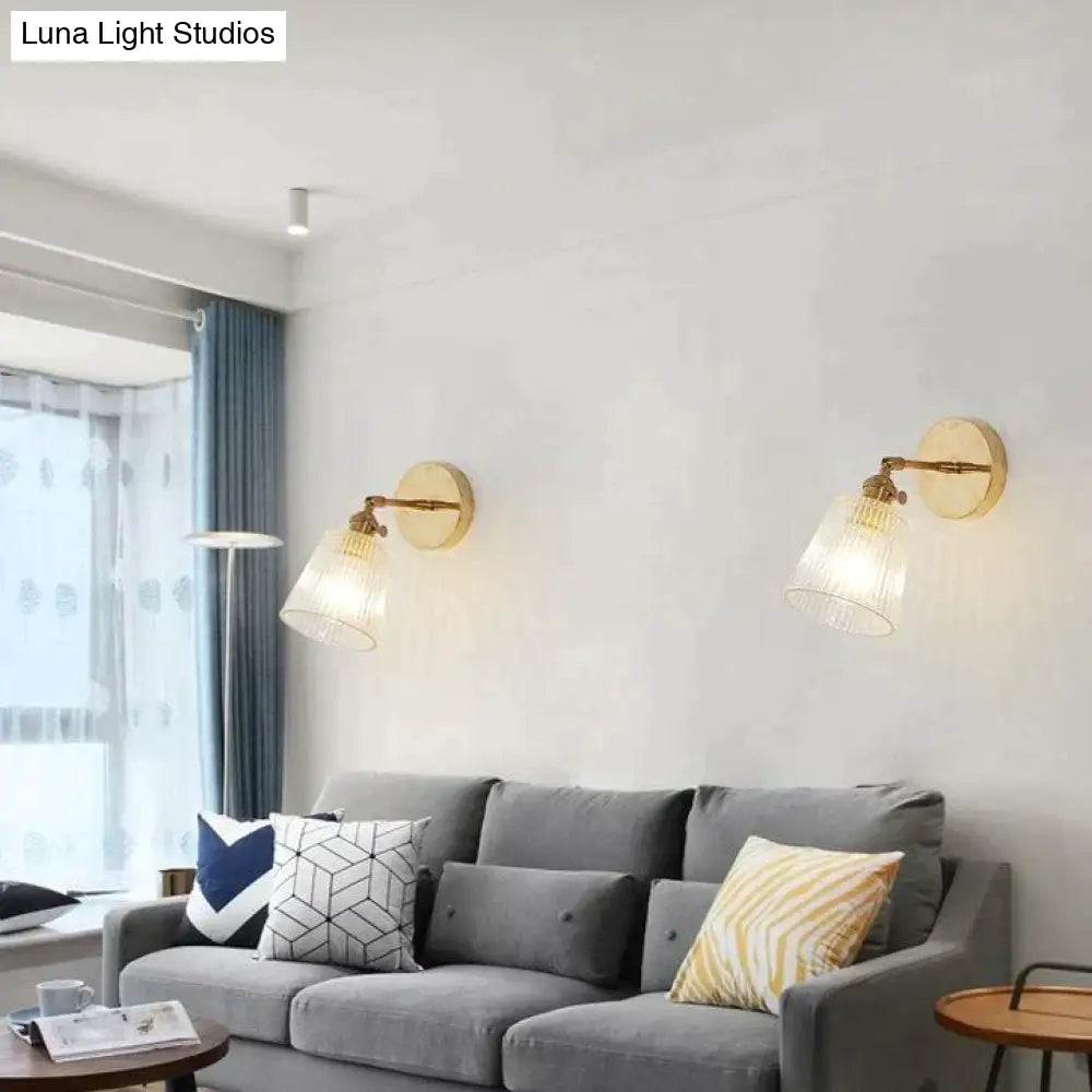 Nordic Retro Livingroom Bedroom Bedside Full Copper Wall Lamp Copper Wall Lamps