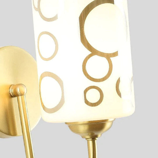 Nordic Einfache Wohnzimmer Hintergrund Wand Alle Kupfer Wand Lampe