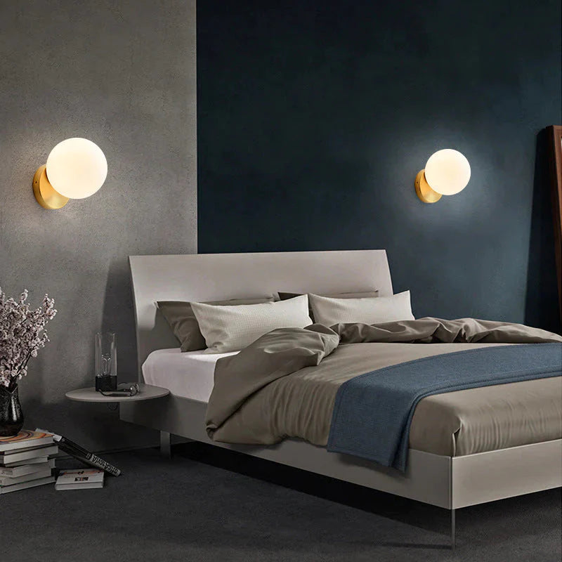 Nordic Simple Planet Wandleuchte aus Kupfer