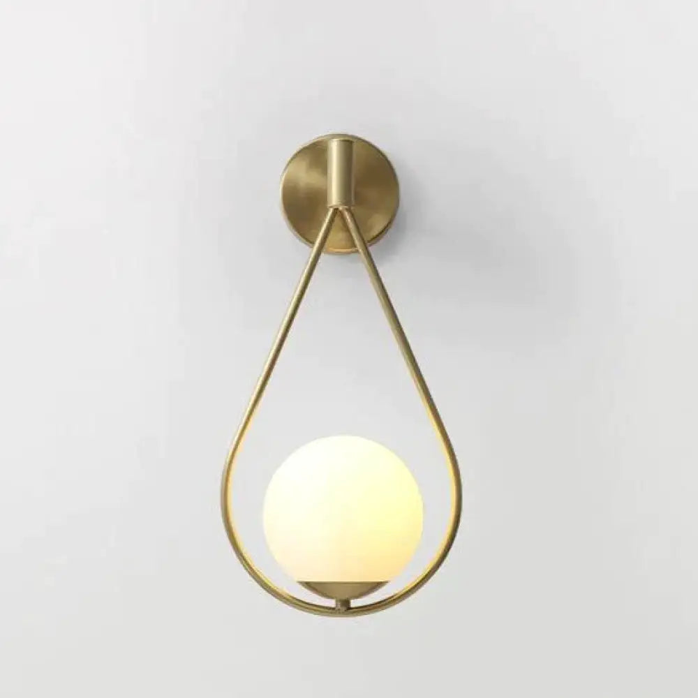 Nordic Star Wall Lamp Copper Bedroom Bedside Modern Minimalist Living Room B / Without-Light-Source