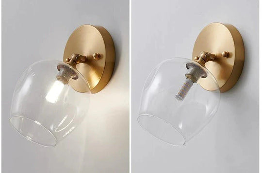 Nordic Wind Schlafzimmer Nacht Flur Kupfer Wandleuchte