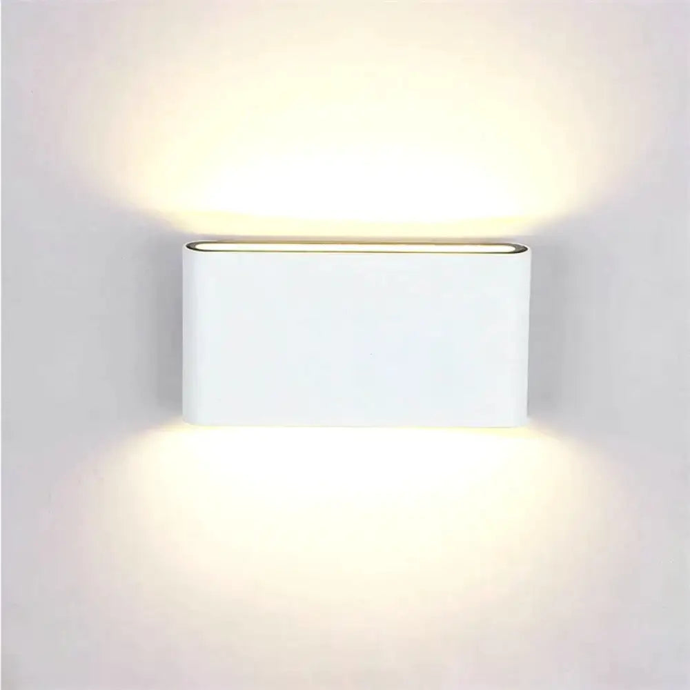 Outdoor Waterproof Ip65 Wall Lamp 6W/12W Led Light Modern Indoor/Outdoor Decor Up Down Dual-Head