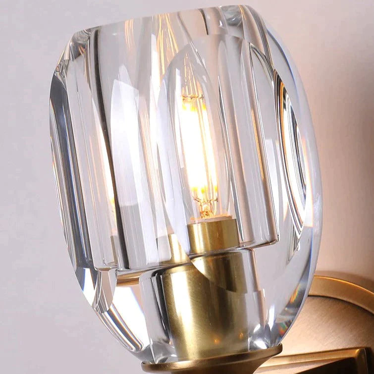 Post modern Light Luxury Crystal Copper Wall Lamp Copper Wall Lamps
