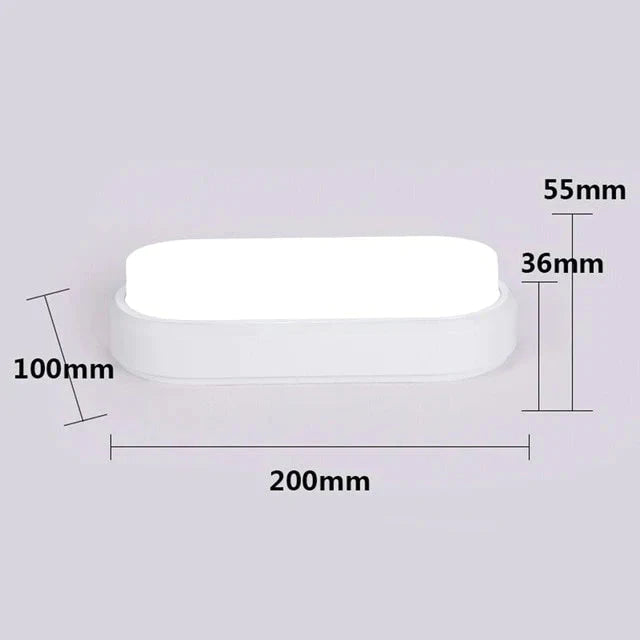 12W 15W Led Waterproof Ceiling Lights Ultra-Thin Elliptic Lamps For Balcony Living Room Kitchen