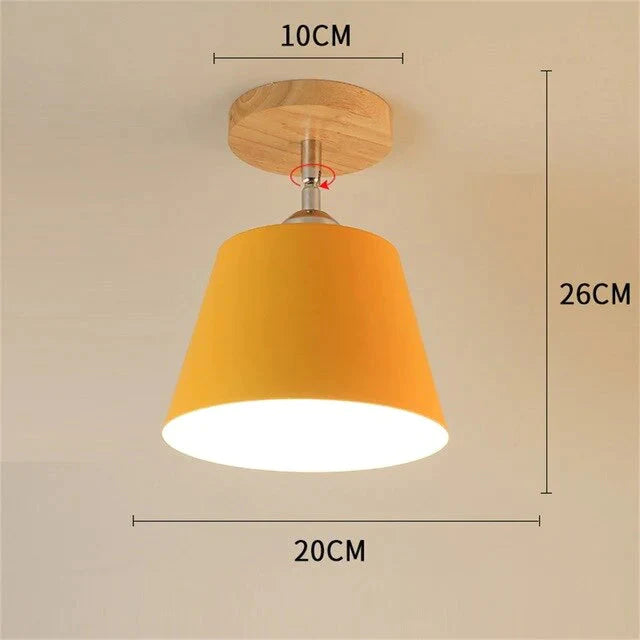 Nordic Macaron Ceiling Lamp Creative Porch Aisle Lights Bay Window Balcony Home Bedroom Cloakroom