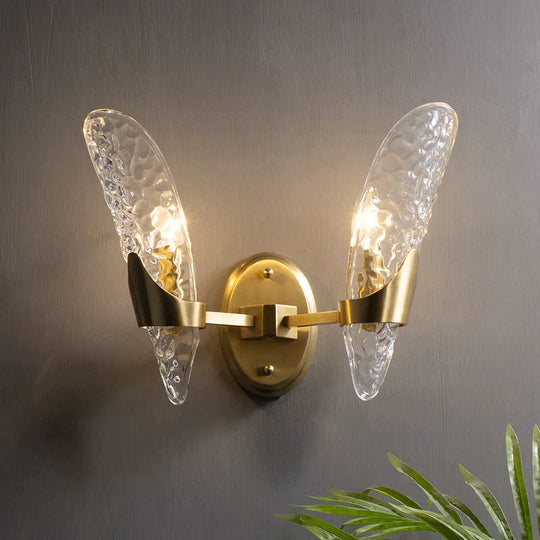 Retro Light Luxury Nordic All Copper Wall Lamp Lamps