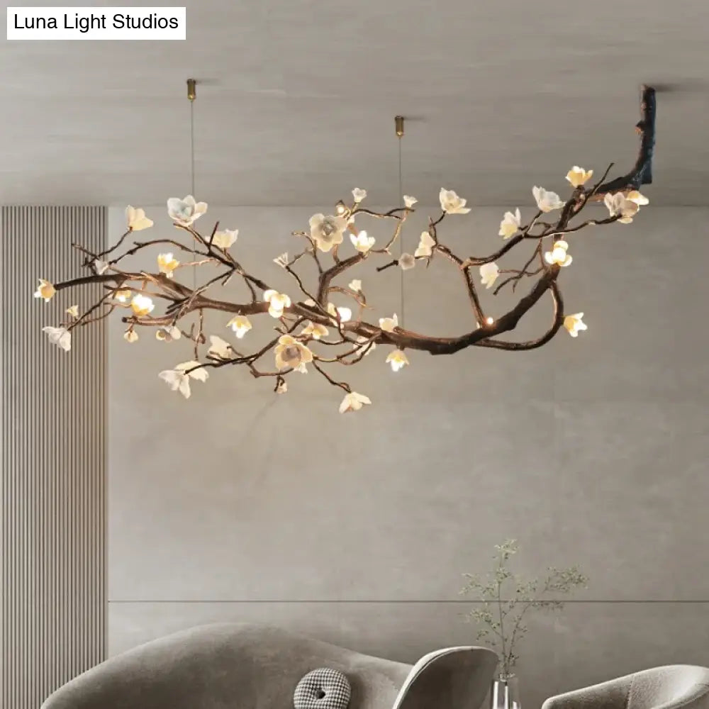 Seraphina Nordic Branch LED Chandelier Dimmable Chrome Pendant Light chandelier