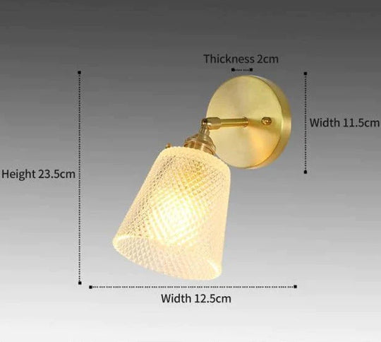 Sherri - Retro Kupferblume | Wandlampe