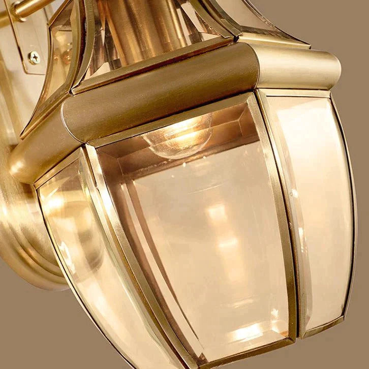 Simple Country Style Of Outdoor Copper Wall Lamp Lamps