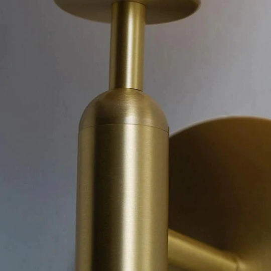 Einfache nordische moderne Schlafzimmer-Nachttischlampe aus Kupfer