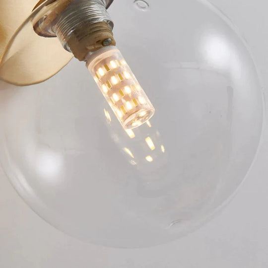 Einfache nordische Wind Schlafzimmer Nachttisch Korridor Kupfer Wandleuchte