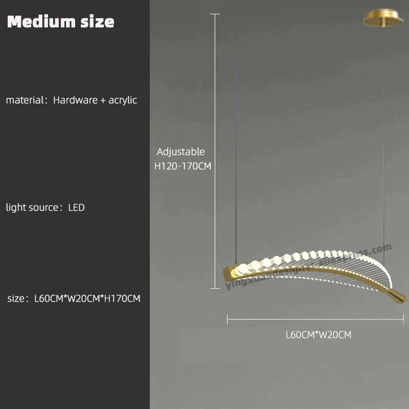 Stellana Leaf Cluster Chandelier L60CM / white light