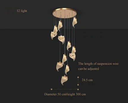 Stellaria – Kreativer moderner Treppenleuchter