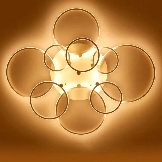 Surface Mounted Modern Led Ceiling Lights For Living Room Bed Light White/Brown Plafondlamp Home
