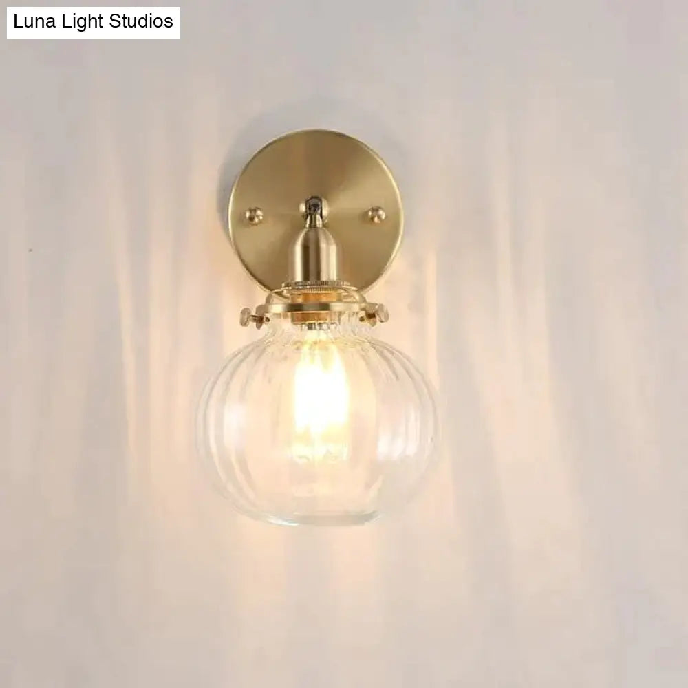 The Bedside of Nordic Bedroom Copper Wall Lamp Copper Wall Lamps