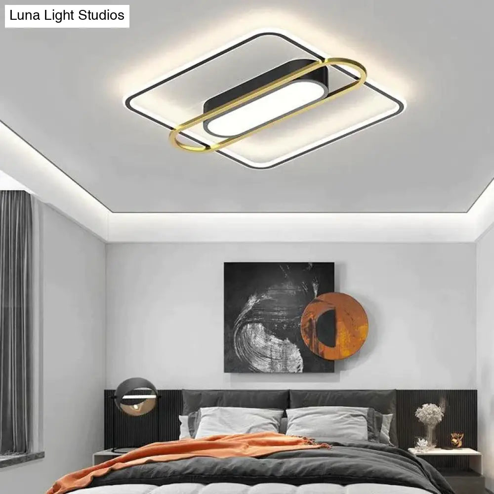 Thin Bedroom Restaurant Modern Simple Side-emitting LED Ceiling Lamp Decoration Ceiling