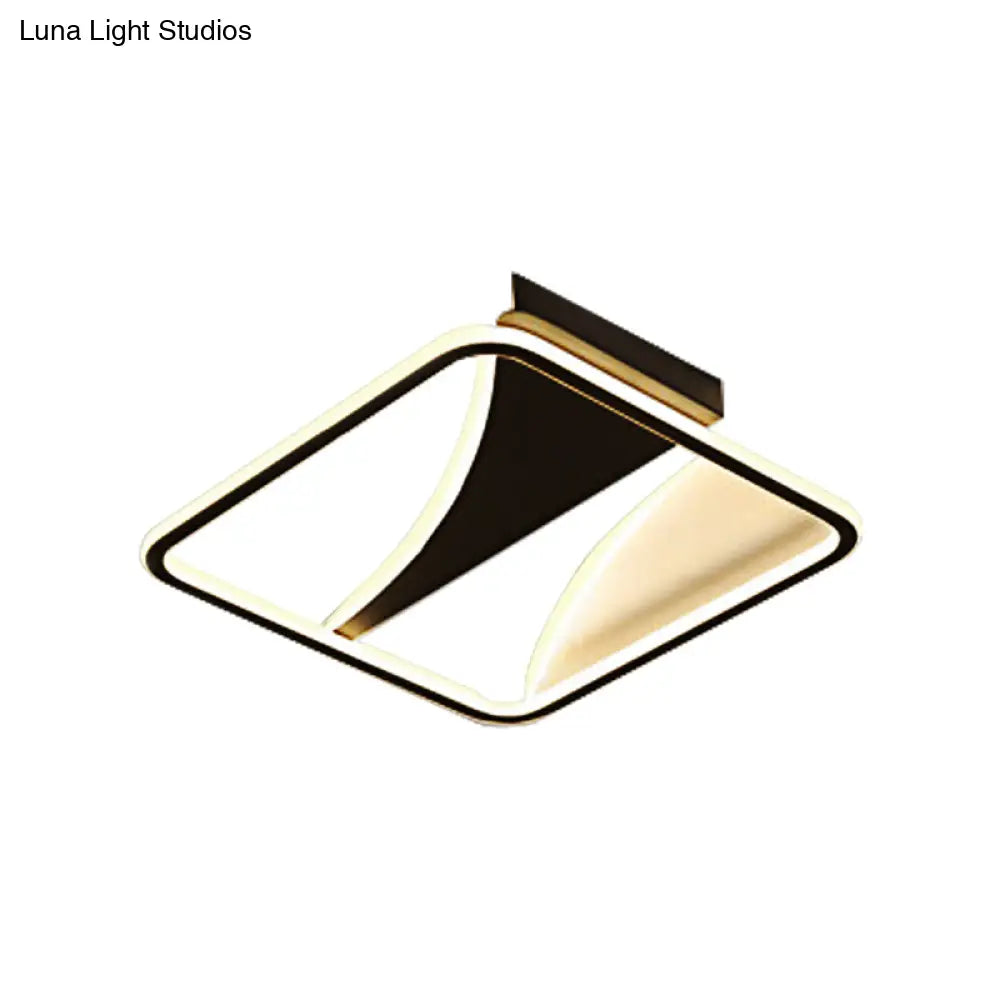 Ultra Thin Flush Metallic Led Ceiling Light - Warm/White Various Sizes Available