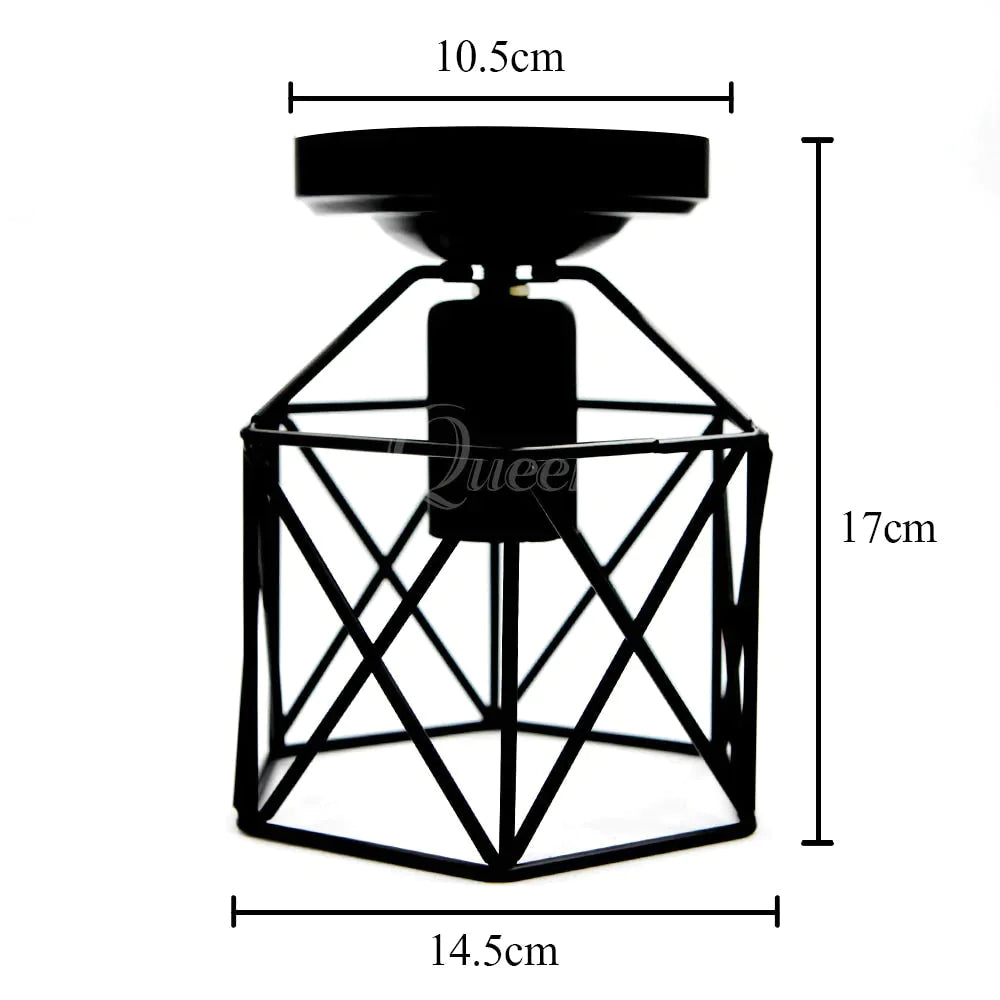 Vintage Deckenleuchten Vogelkäfig Deckenlampe Schatten Home Beleuchtung