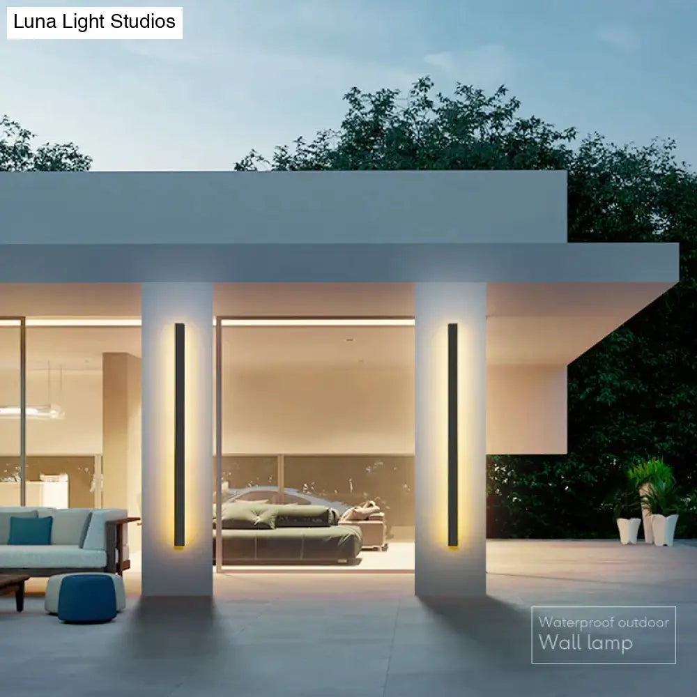 Waterproof Outdoor Wall Lamp Led Long Ip65 Aluminum Light Garden Villa Porch Sconce Luminaire